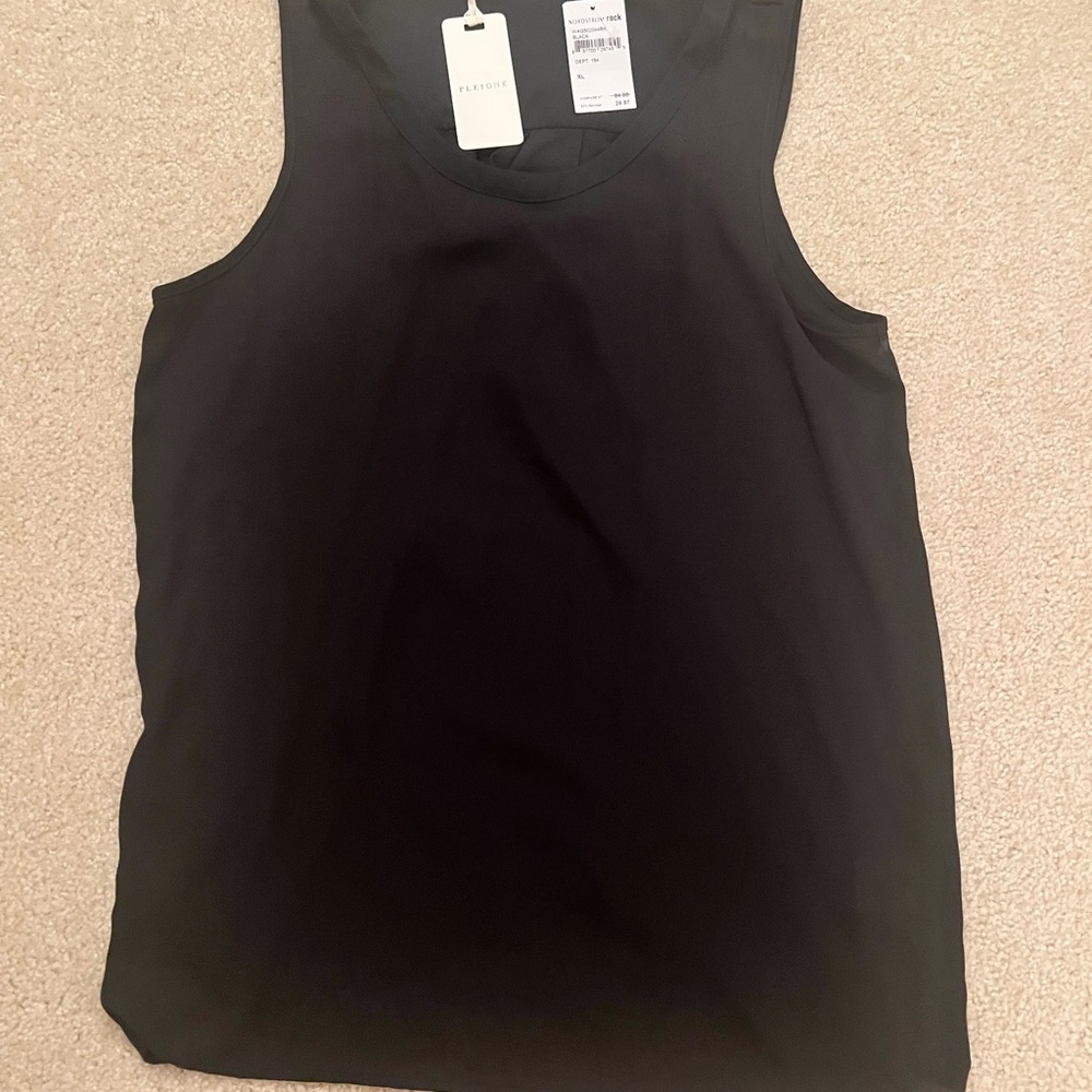 NWT Pleione Elegant Black Top